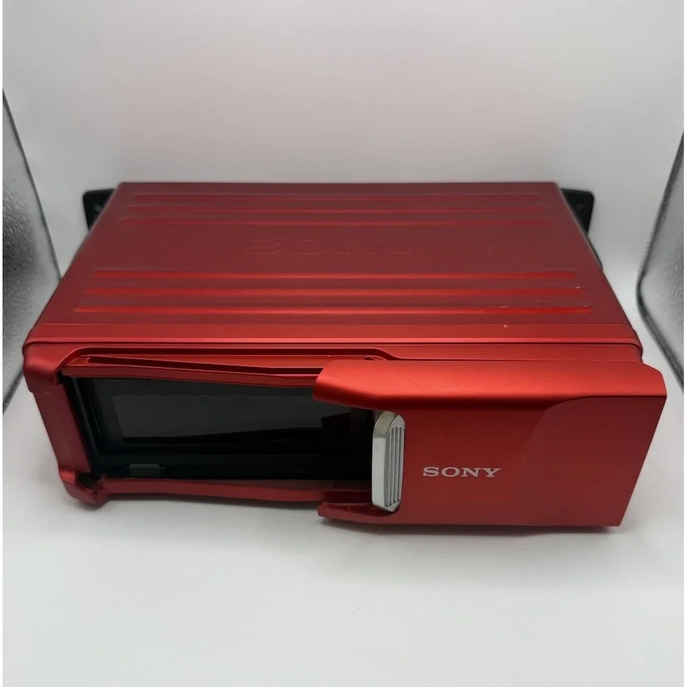 Sony Xplod CDX-737 10 Disc CD Changer Car Audio 10-CD Bus System Red Untested